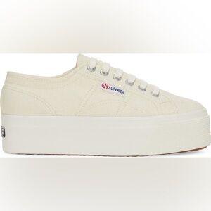 Superga Women's Off-White 2790 Platform Sneakers